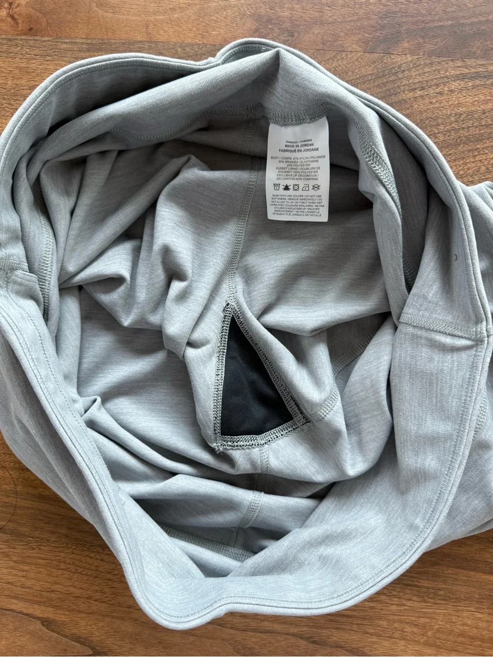 Nike Yoga Luxe Compression Biker Shorts 2XL XXL Women's High Rise Heather Grey